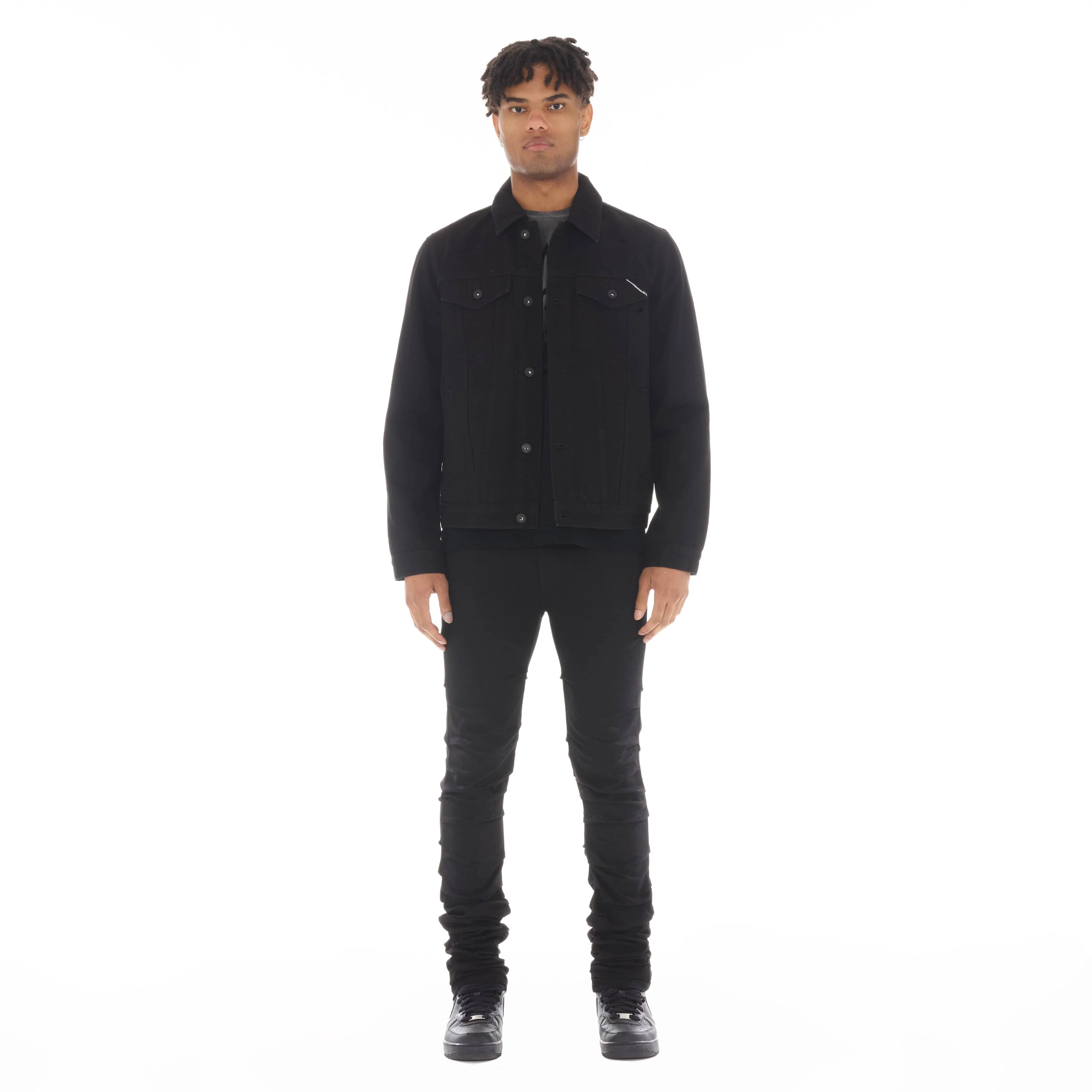 TYPE II DENIM JACKET IN DOUBLE BLACK - Image 4