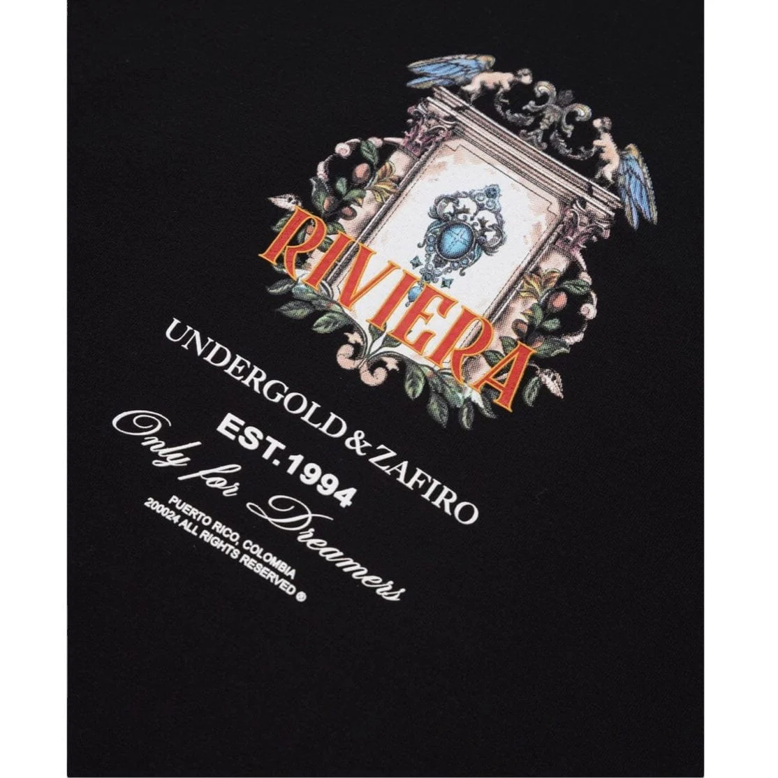 Undergold Riviera Door T Shirt (Black) - Image 5