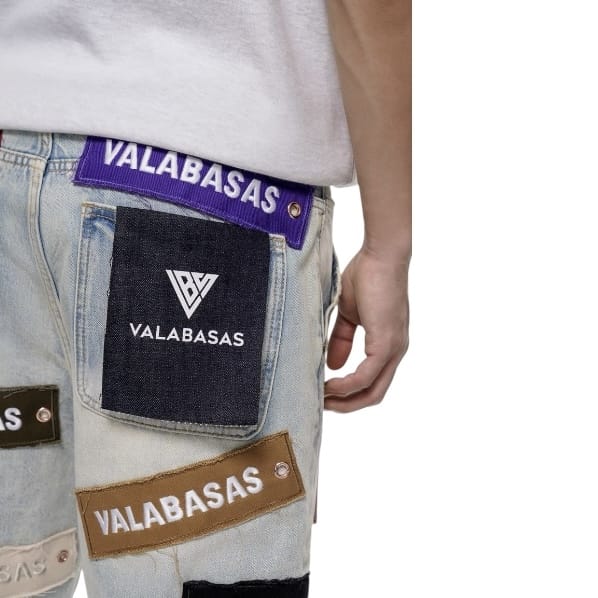 Valabasas Banner Denim Shorts (Lt. Vintage) VLBS-VSH2-1031 - Image 8
