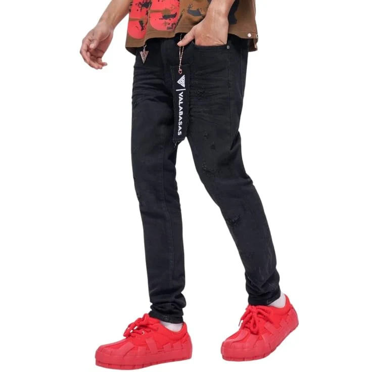 Valabasas Blackout Skinny Jean (Black Washed) VLBS-VJ1-1008 - Image 5