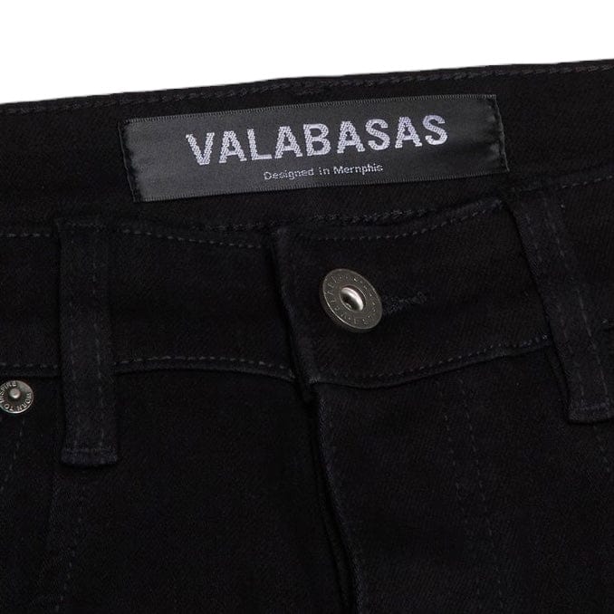 Valabasas "Broken" 4 Way Stretch Cargo Jean (Black) VLBS-VJ2-1013 - Image 3