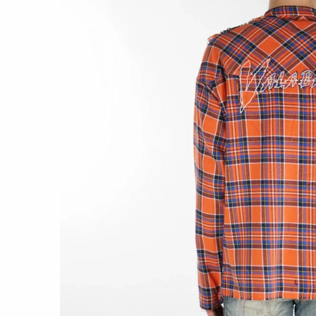 Valabasas Button Down Shark Shirt (Orange) VLBS2036 - Image 3