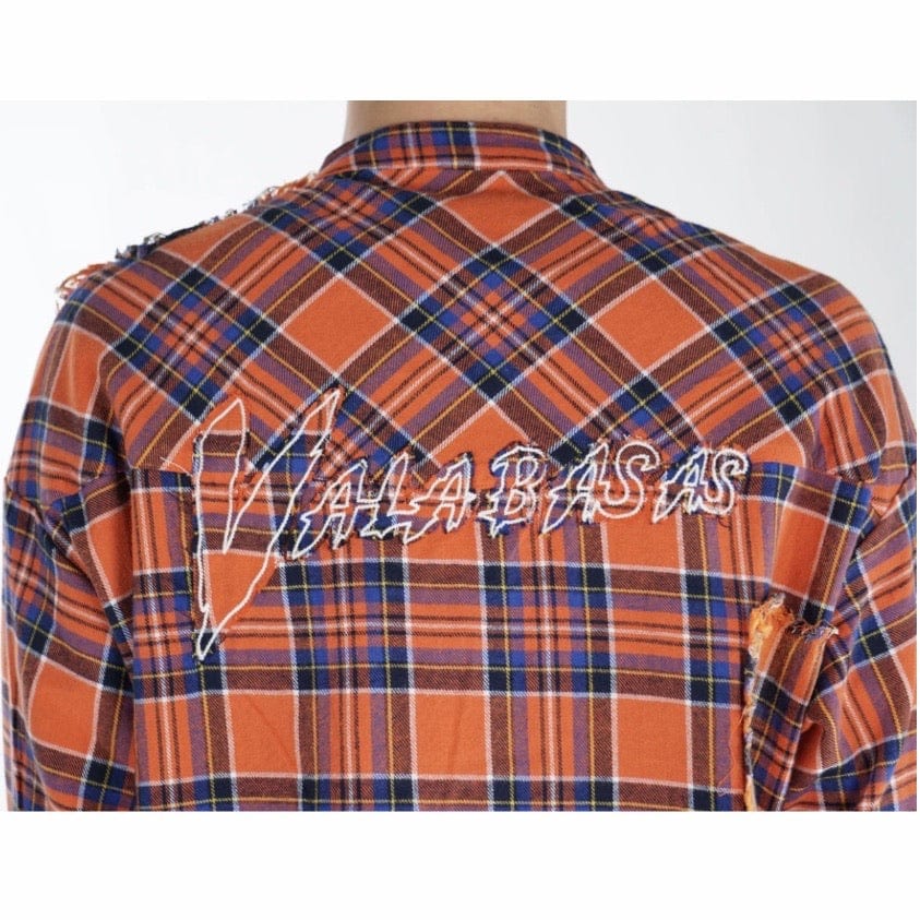 Valabasas Button Down Shark Shirt (Orange) VLBS2036 - Image 4