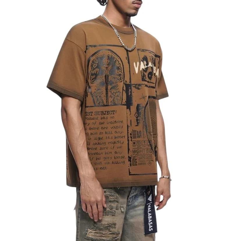 Valabasas Cyber Tee (Brown) VLBS-VT1-1086 - Image 2