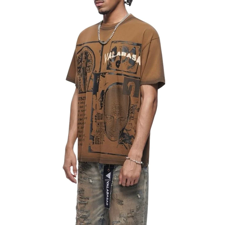 Valabasas Cyber Tee (Brown) VLBS-VT1-1086 - Image 3
