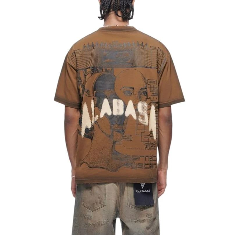 Valabasas Cyber Tee (Brown) VLBS-VT1-1086 - Image 4