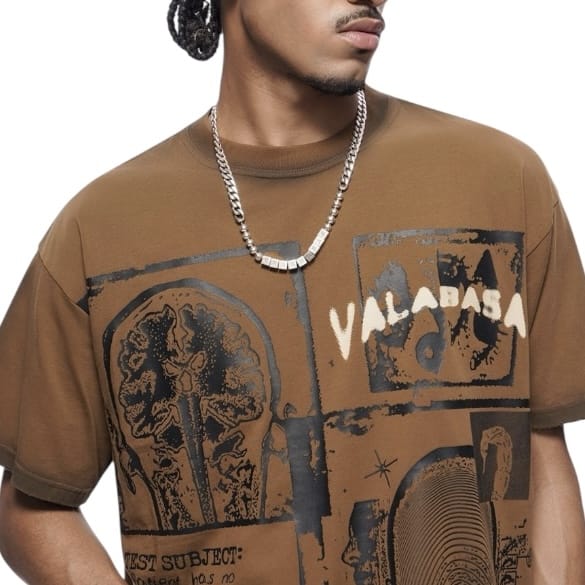 Valabasas Cyber Tee (Brown) VLBS-VT1-1086 - Image 5