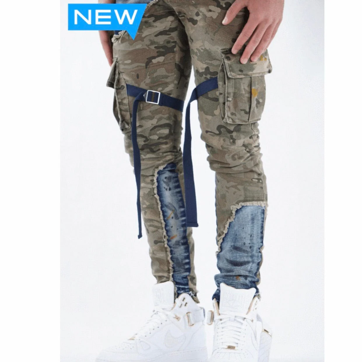 Valabasas Dragon Jeans (Blue/Olive Camo) VLBS2038 - Image 4