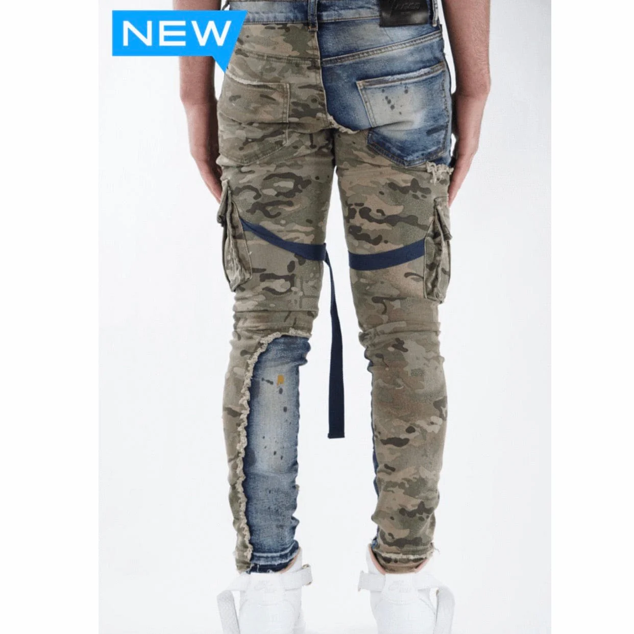 Valabasas Dragon Jeans (Blue/Olive Camo) VLBS2038 - Image 5