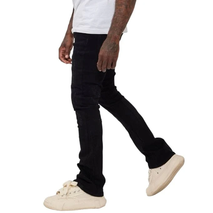 Valabasas Driftwood Stacked Denim (Jet Black) VLBSST003 - Image 2