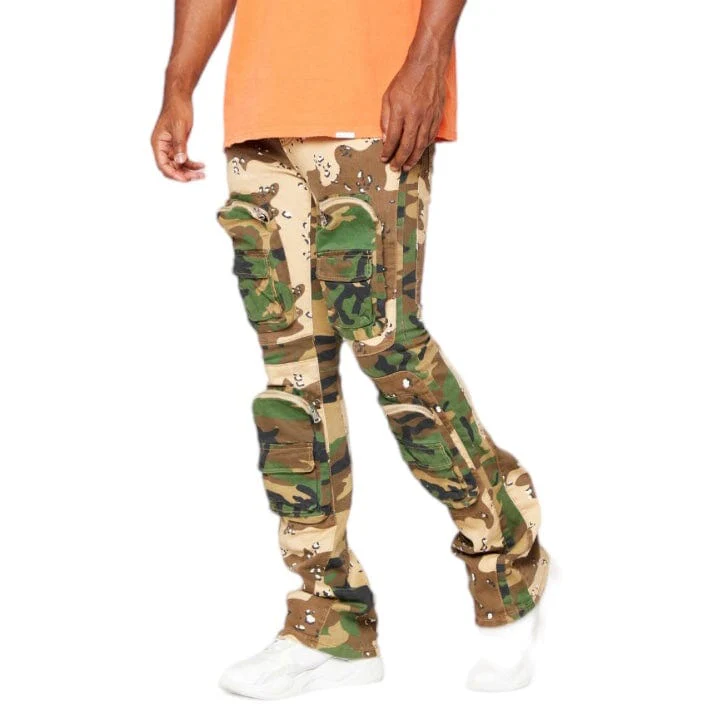 Valabasas Dual Soldier Camp Stacked Flare Jean (Camo) VLBS2722 - Image 4
