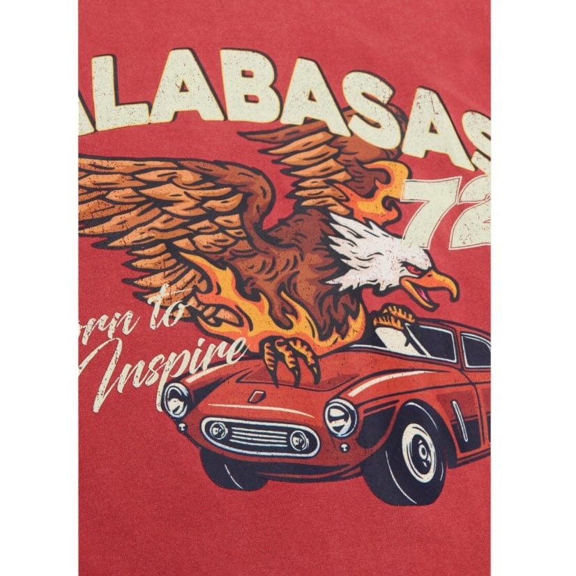 Valabasas "Fire Bird" Tee (Vintage Date Red) VLBS9008 - Image 3