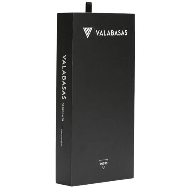 Valabasas Footprint Socks (Black) VAL-SOCK-001 - Image 5