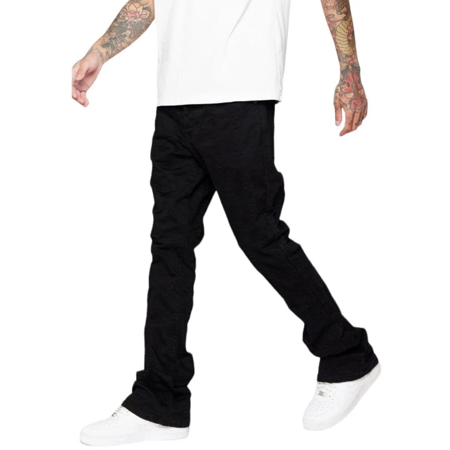 Valabasas "Frith" Stacked Denim (Black) VLBS6030 - Image 9