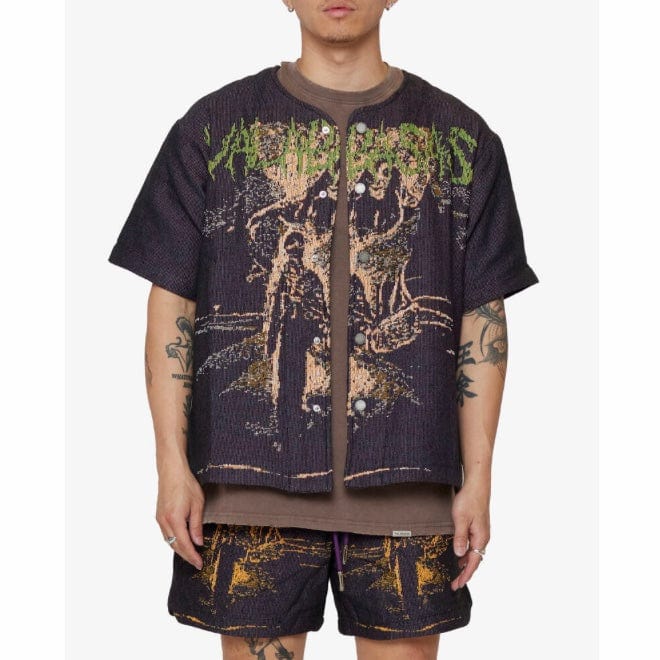 Valabasas Ghost Hand Tapestry Shirt (Purple) VLBS022302 - Image 2