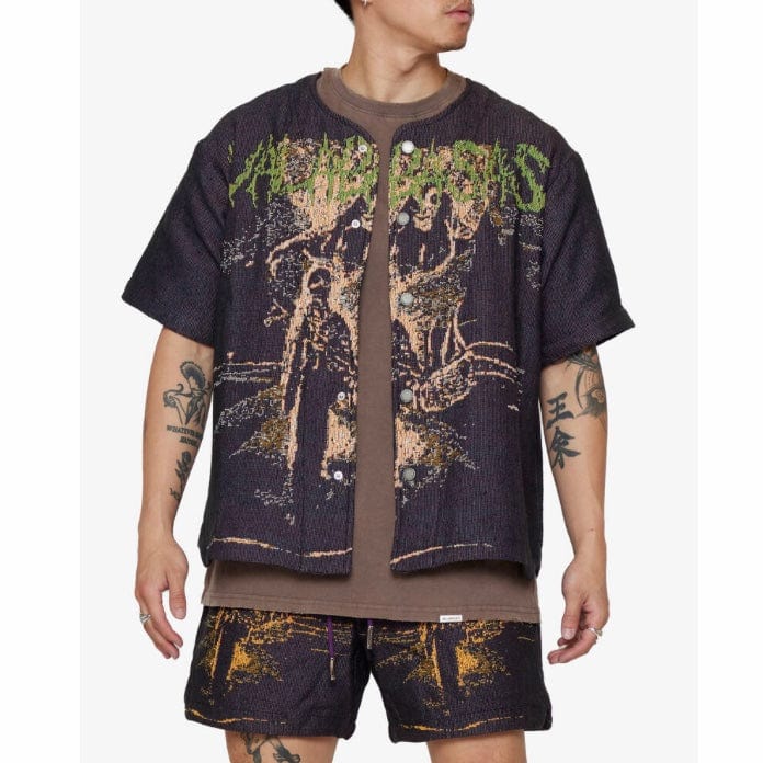 Valabasas Ghost Hand Tapestry Shirt (Purple) VLBS022302 - Image 3