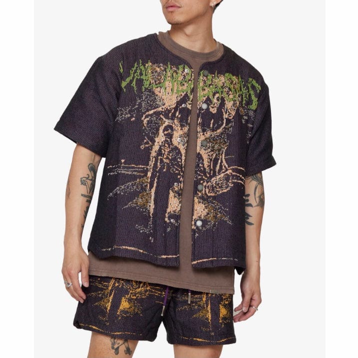 Valabasas Ghost Hand Tapestry Shirt (Purple) VLBS022302 - Image 4