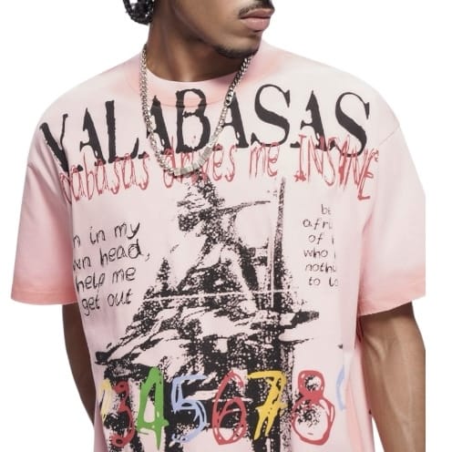 Valabasas Insane Tee (Pink) VLBS-VT1-1085 - Image 5