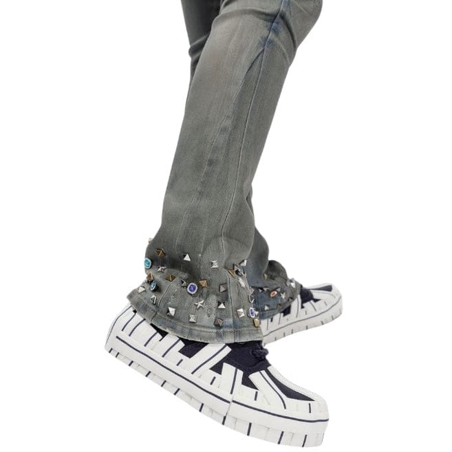 Valabasas Ion Stacked Denim (Dark Dirty Blue Waxed) VLBS-VJ3-1058 - Image 6