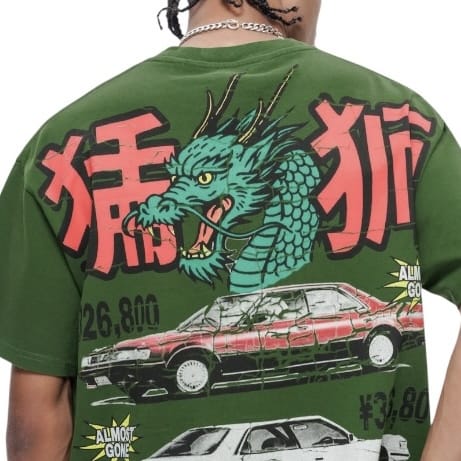 Valabasas Japanese Motors Tee (Green) VLBS-VT1-1102 - Image 6