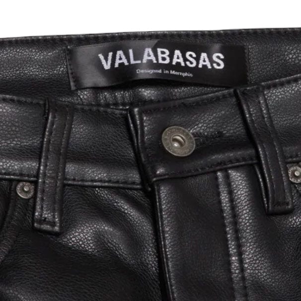 Valabasas Citing Skinny Leather Pants (Jet Black) VLBS-VJ2-1017 - Image 3