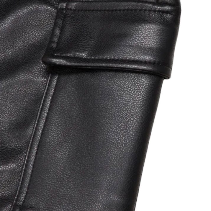 Valabasas Citing Skinny Leather Pants (Jet Black) VLBS-VJ2-1017 - Image 4