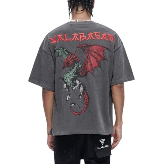 Valabasas Kaen Tee (Dark Grey) VLBS-VT1-1091 - Image 4