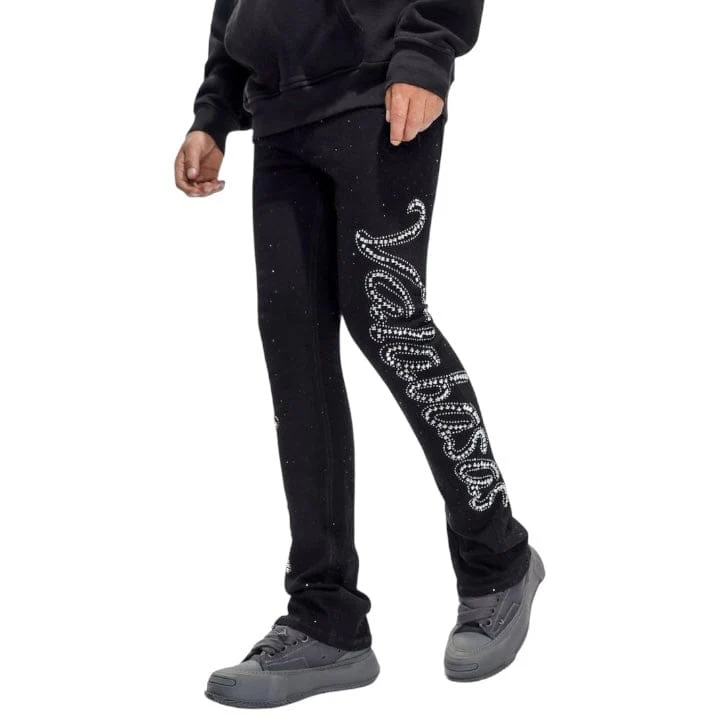 Valabasas Lattice Stacked Denim (Jet Black) VLBS-VJ3-1030 - Image 5