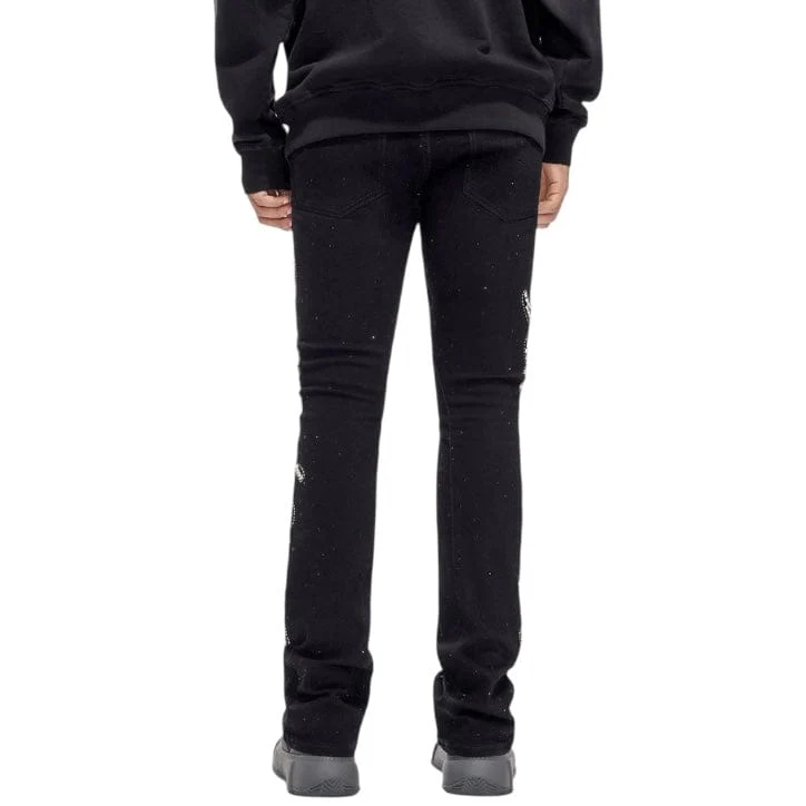 Valabasas Lattice Stacked Denim (Jet Black) VLBS-VJ3-1030 - Image 6