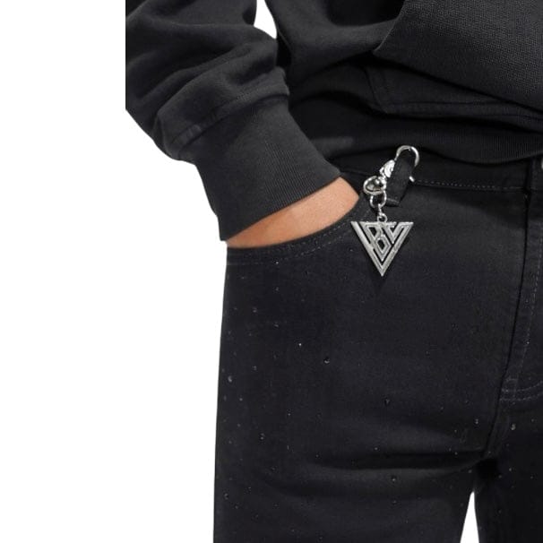 Valabasas Lattice Stacked Denim (Jet Black) VLBS-VJ3-1030 - Image 7