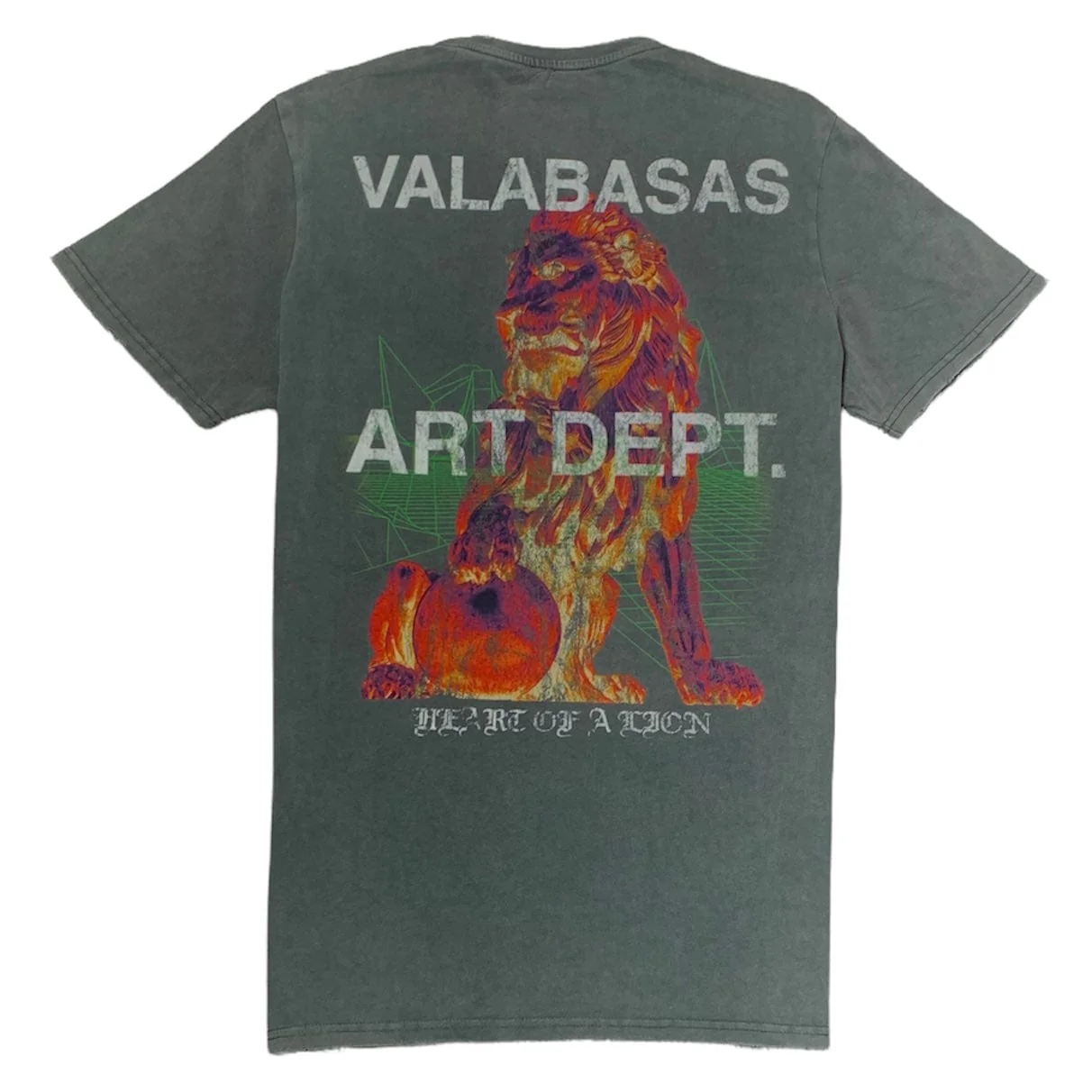 Valabasas Lion Heart Tee (Vintage Blue Grey) - Image 2