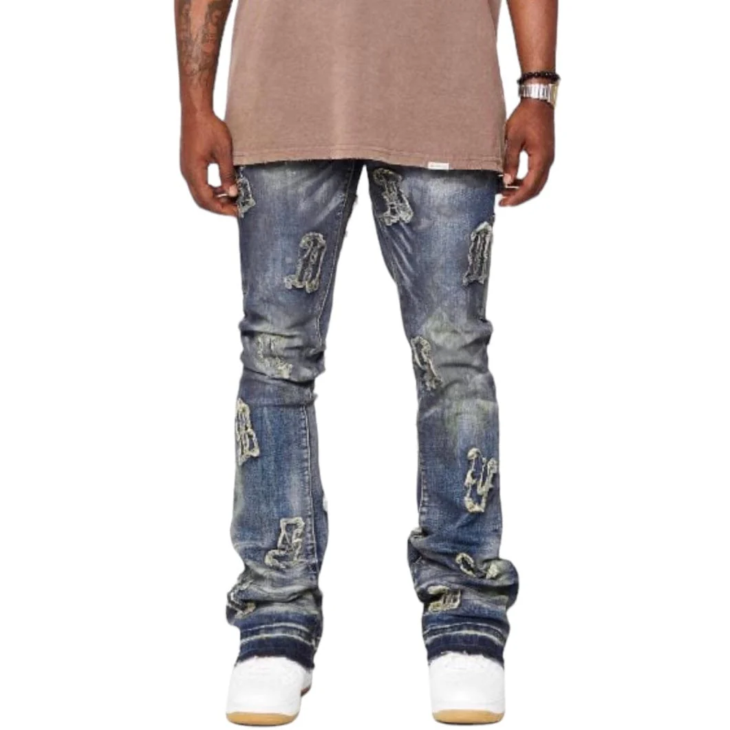 Valabasas "Loomis" Denim Stacked Jean (Blue Wash) VLBS3897 - Image 4