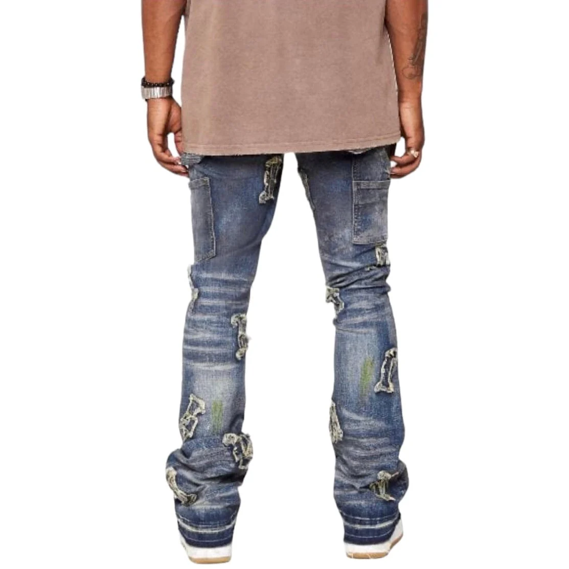 Valabasas "Loomis" Denim Stacked Jean (Blue Wash) VLBS3897 - Image 7