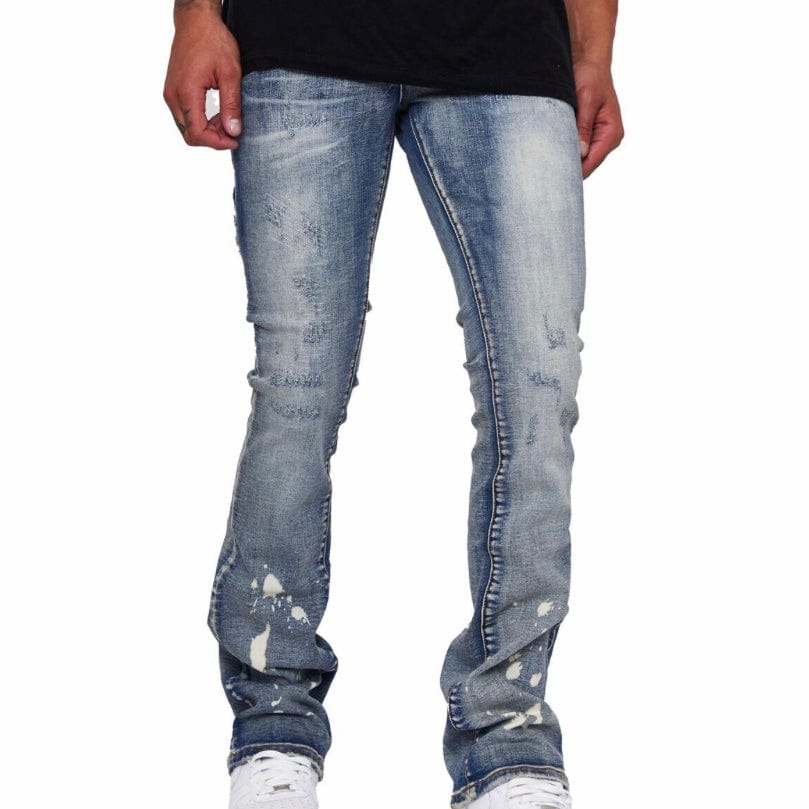 Valabasas Stacked M82 Jeans (Azzurro) VLBS2254 - Image 3