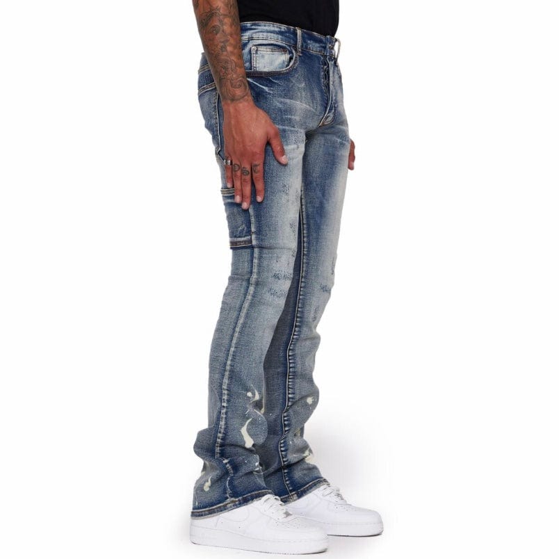 Valabasas Stacked M82 Jeans (Azzurro) VLBS2254 - Image 4