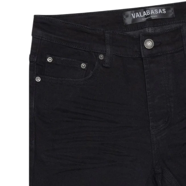 Valabasas Mr. Stacked Denim (Black) VLBS-VJ3-1005 - Image 4