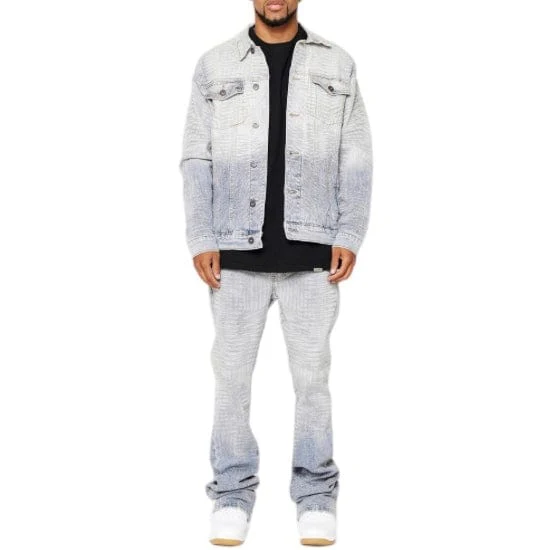 Valabasas Mr. Stitched Denim Jacket (Icy Azure) VLBS5483 - Image 5