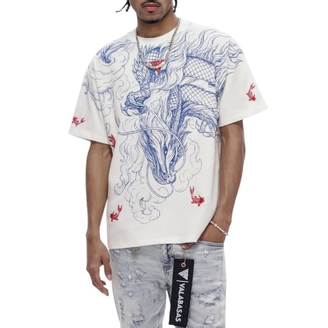 Valabasas Mythic Flow Tee (White) VLBS-VT1-1098 - Image 2