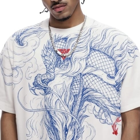 Valabasas Mythic Flow Tee (White) VLBS-VT1-1098 - Image 6