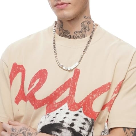 Valabasas Peace Over Purge Tee (Beige) VLBS-VT1-1105 - Image 5