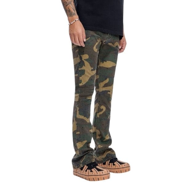 Valabasas Recon Stacked Jeans (Foilage Green) VLBS-VJ3-1059 - Image 2