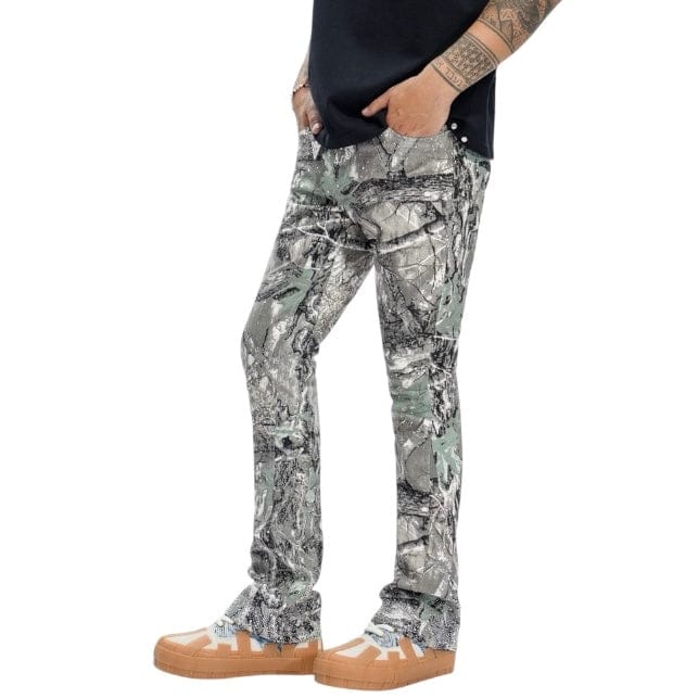 Valabasas Recon Stacked Jeans (Grey Forest) VLBS-VJ3-1059 - Image 4