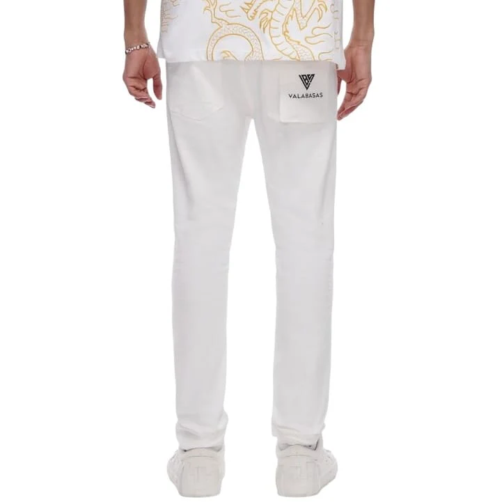 Valabasas Repair Skinny Jean (White) VLBS-VJ2-1047 - Image 5