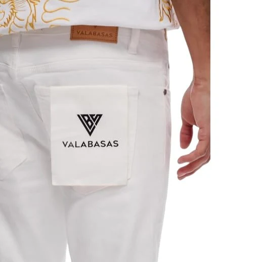 Valabasas Repair Skinny Jean (White) VLBS-VJ2-1047 - Image 8