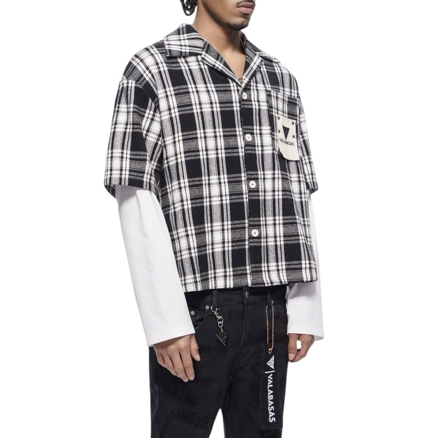 Valabasas Rip Double Layered Flannel (Black) VLBS-VBD2-1021 - Image 2