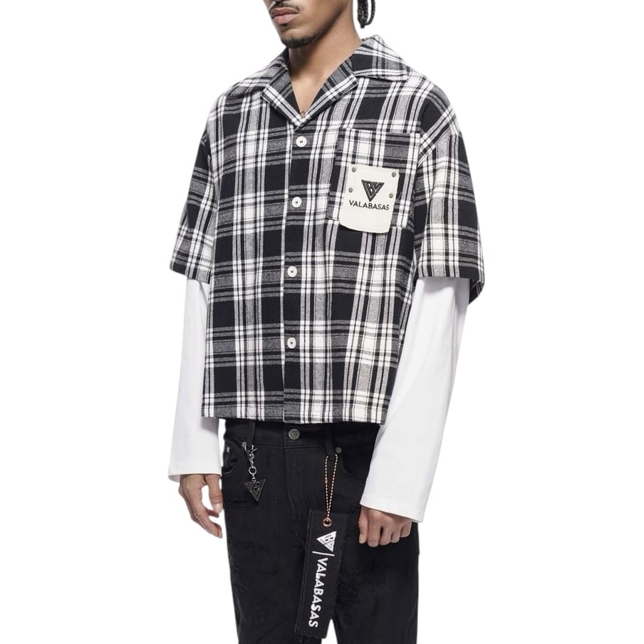 Valabasas Rip Double Layered Flannel (Black) VLBS-VBD2-1021 - Image 3