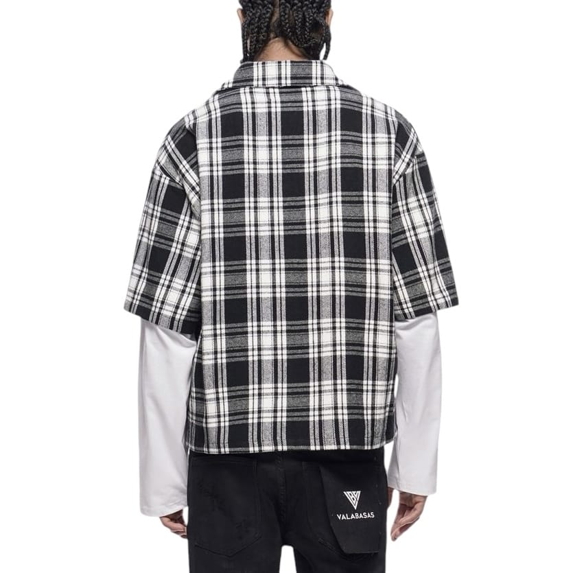 Valabasas Rip Double Layered Flannel (Black) VLBS-VBD2-1021 - Image 4