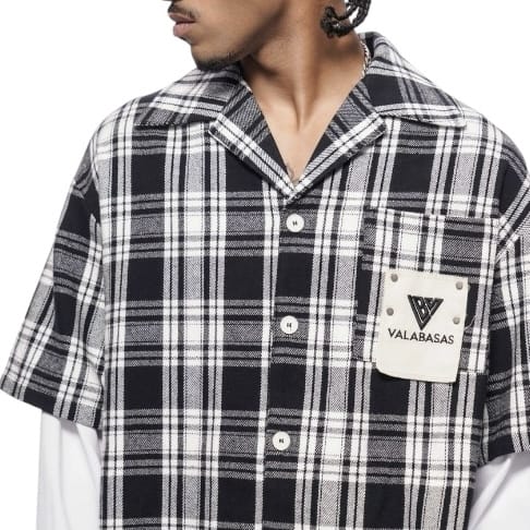 Valabasas Rip Double Layered Flannel (Black) VLBS-VBD2-1021 - Image 5