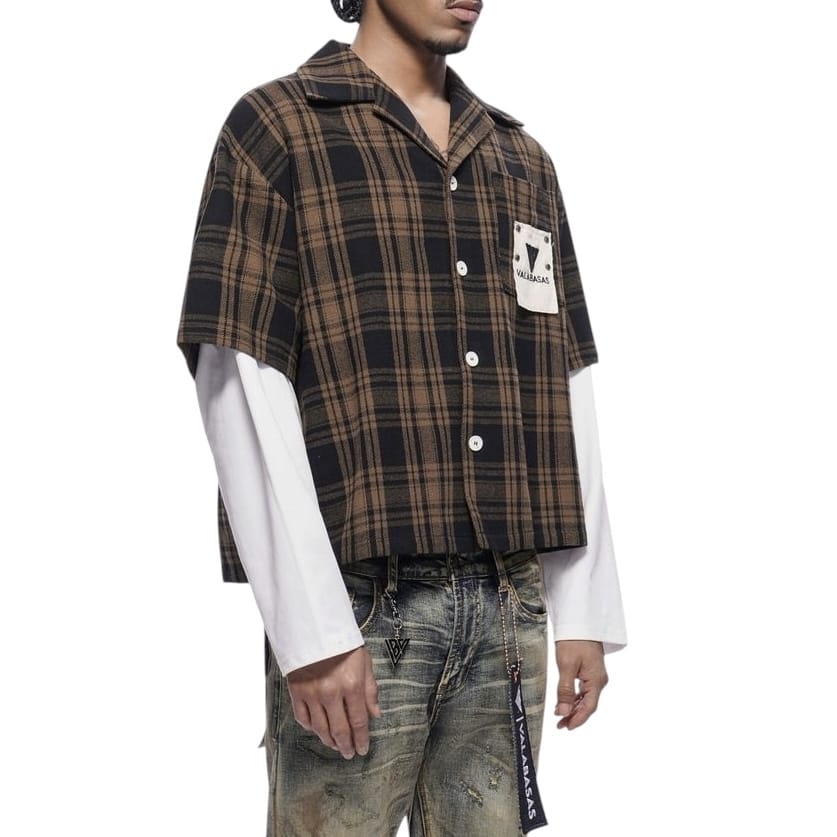 Valabasas Rip Double Layered Flannel (Brown) VLBS-VBD2-1021 - Image 2
