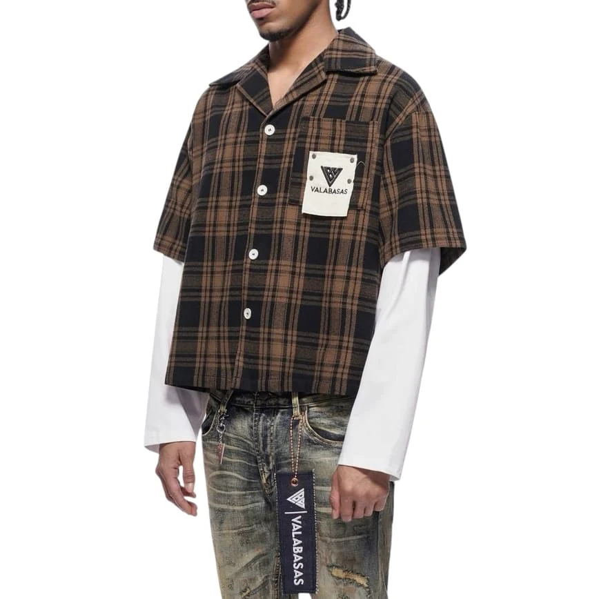 Valabasas Rip Double Layered Flannel (Brown) VLBS-VBD2-1021 - Image 3